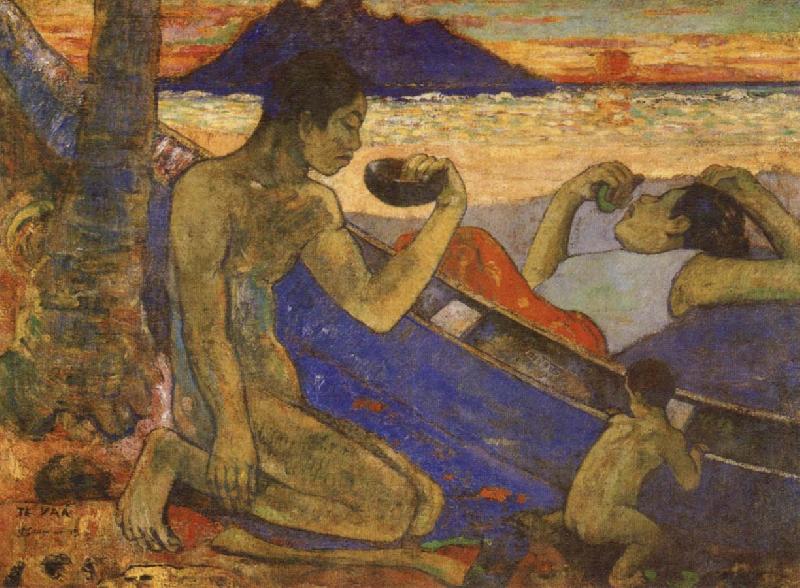 Paul Gauguin The Dug-Out oil painting image